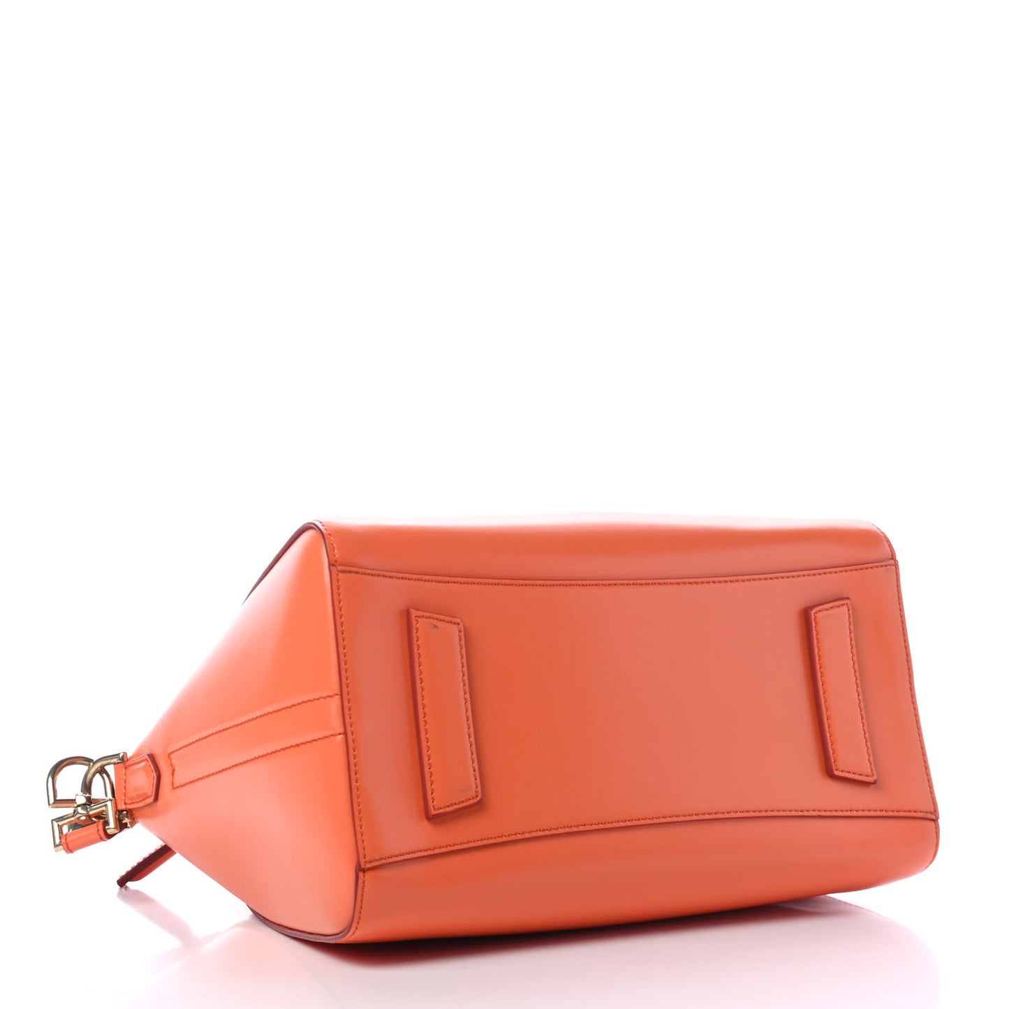 Shiny Lord Calfskin Small Antigona Orange