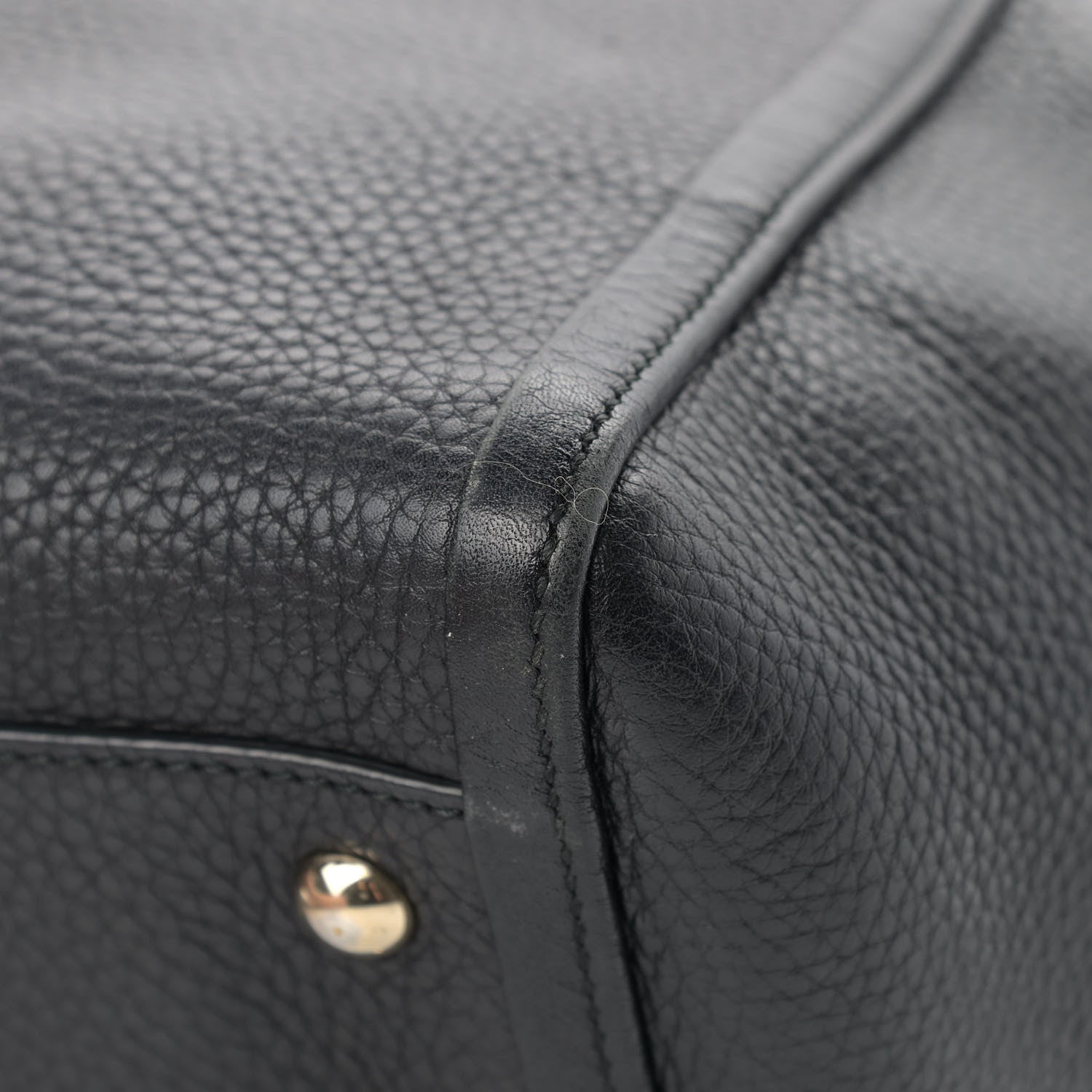 Gucci Pebbled Calfskin Small Soho Top Handle Bag Black 10 of 14