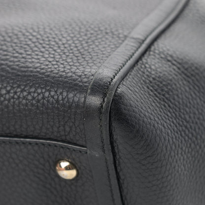 Gucci Pebbled Calfskin Small Soho Top Handle Bag Black 10 of 14