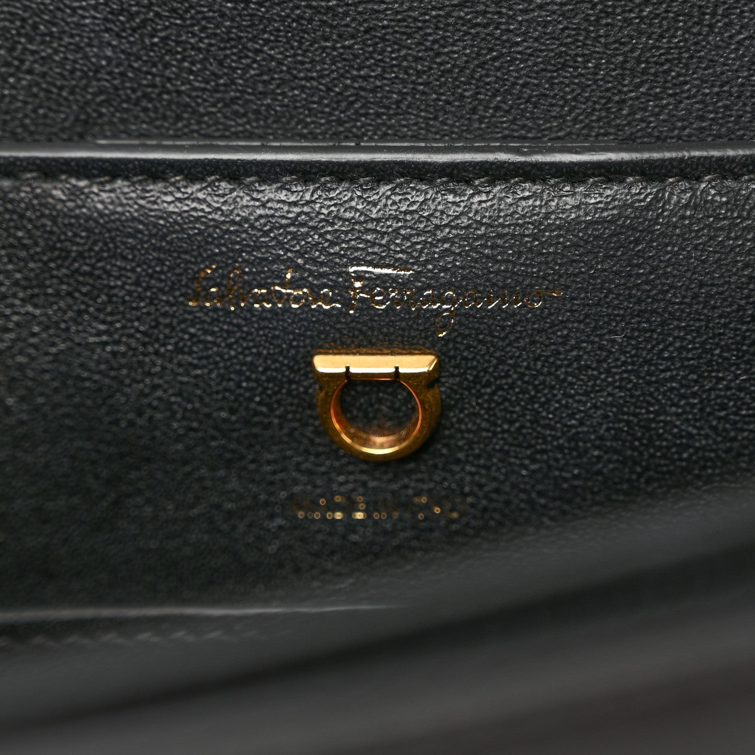 Salvatore Ferragamo Calfskin Small Trapezio Crossbody Black 6 of 10