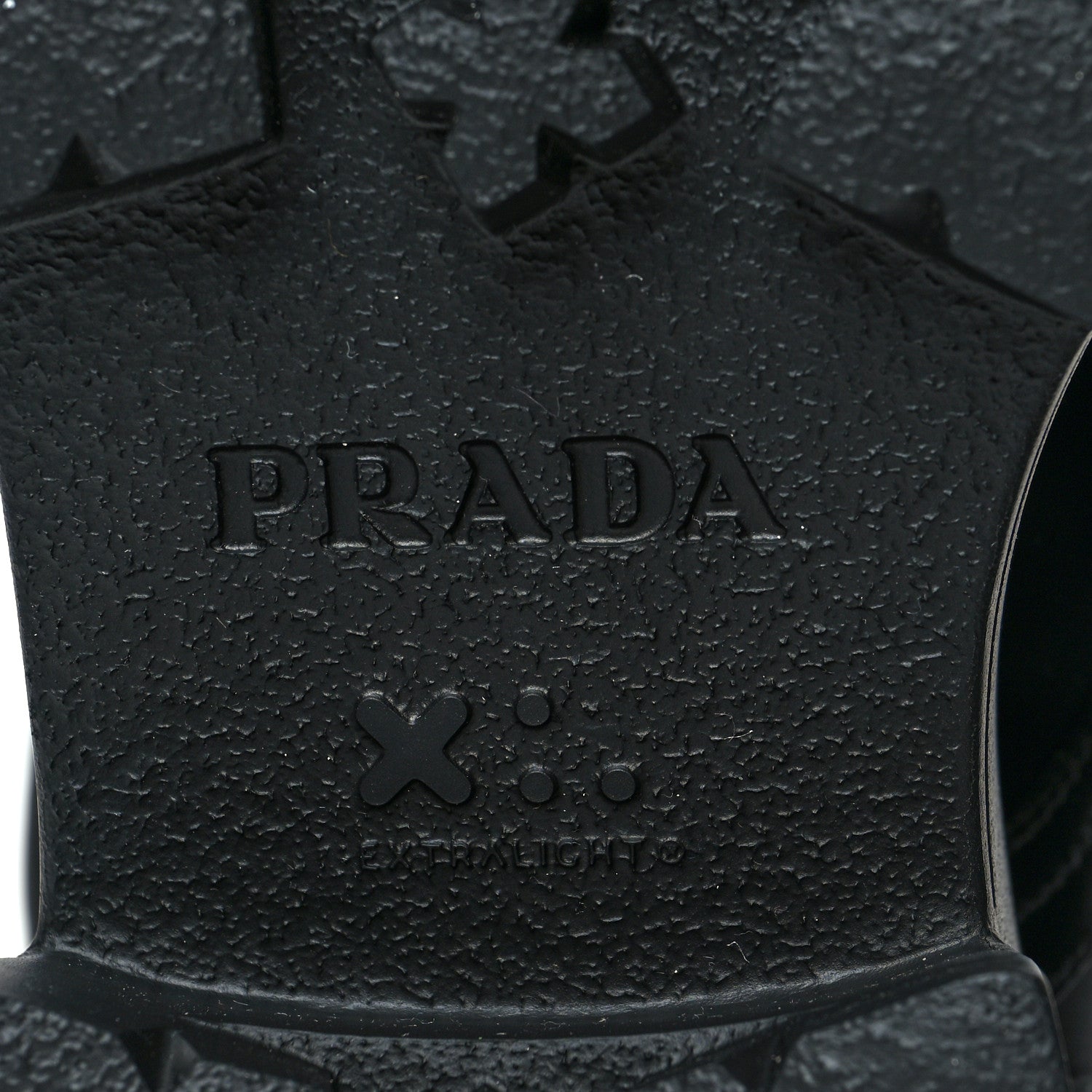 Prada Spazzolato Rois Nylon Metal Triangle Logo Monolith Pouch Pocket 55mm Boots 36 Black 7 of 8