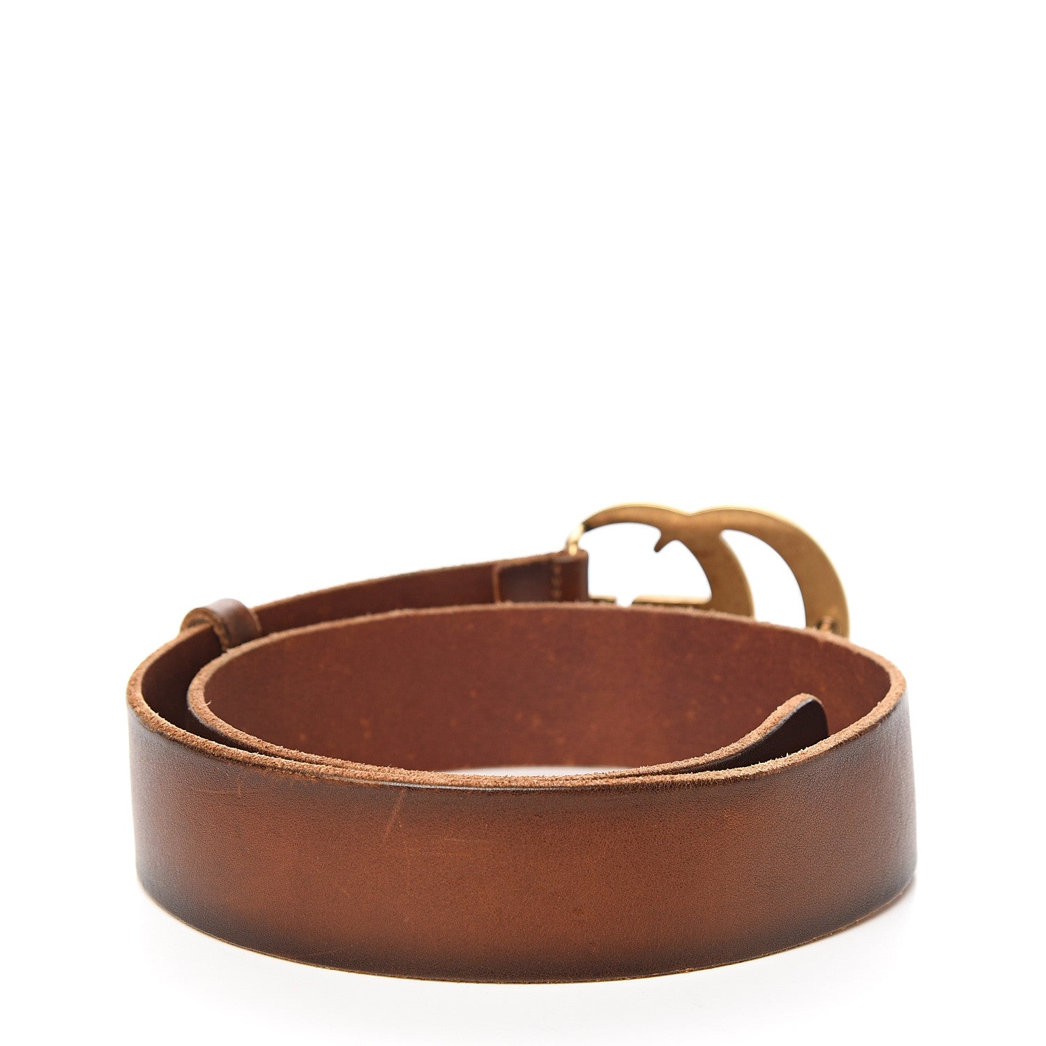 Gucci Faded Calfskin Double G 40mm Belt 70 28 Cuir 2 of 6