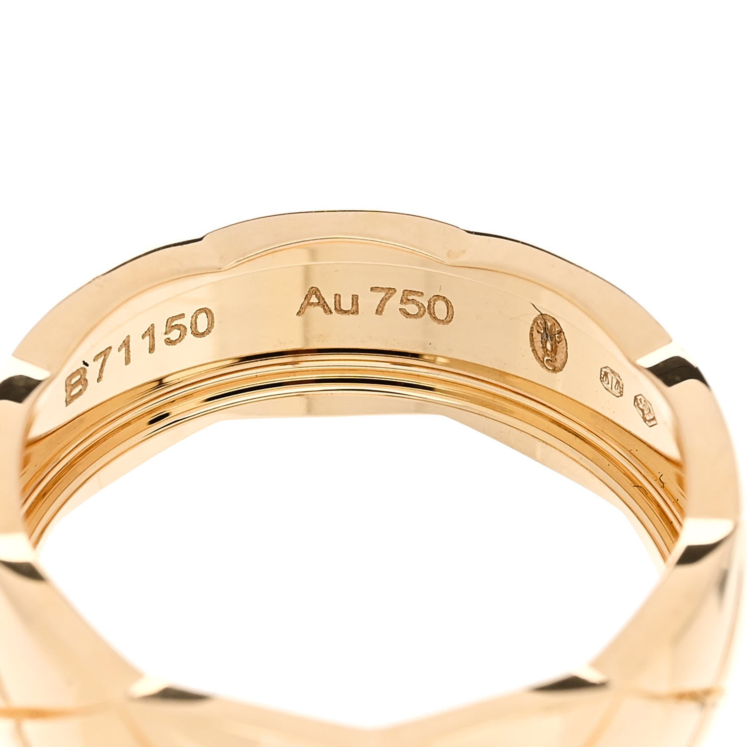 Chanel 18K Yellow Gold Small Coco Crush Ring 53 6.25 5 of 6