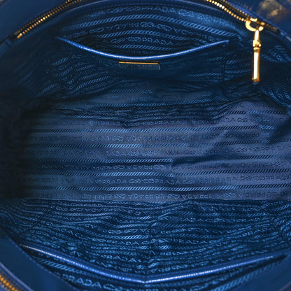 Prada Saffiano Vernice Medium Galleria Double Zip Azzurro Azzurro 5 of 8
