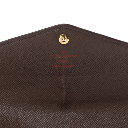 Louis Vuitton Damier Ebene Sarah Wallet NM 6 of 11