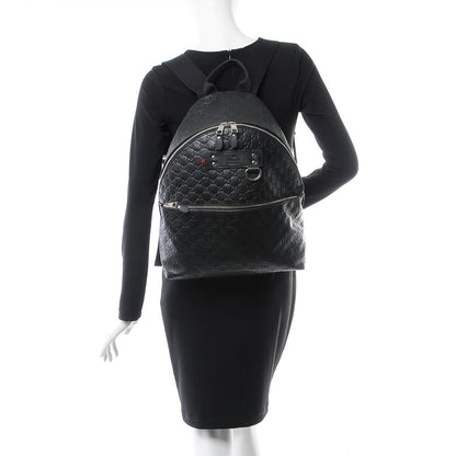 Gucci Guccissima Classic Backpack Black 2 of 7