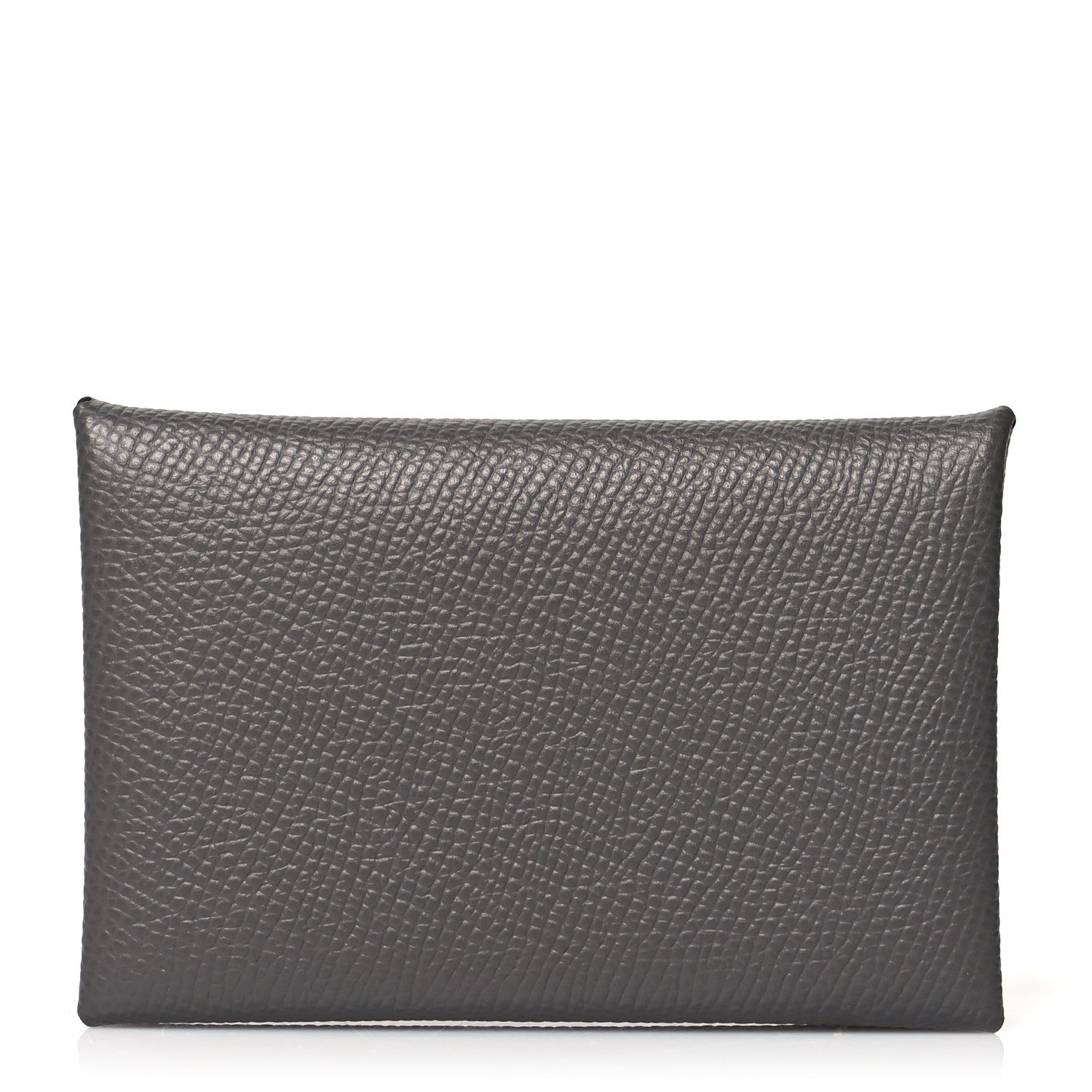 Hermes Epsom Calvi Duo Card Case Gris Meyer 1 of 8