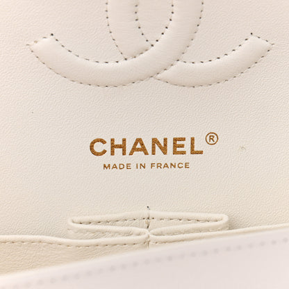 Chanel Caviar Quilted Medium Double Flap White 6 of 11