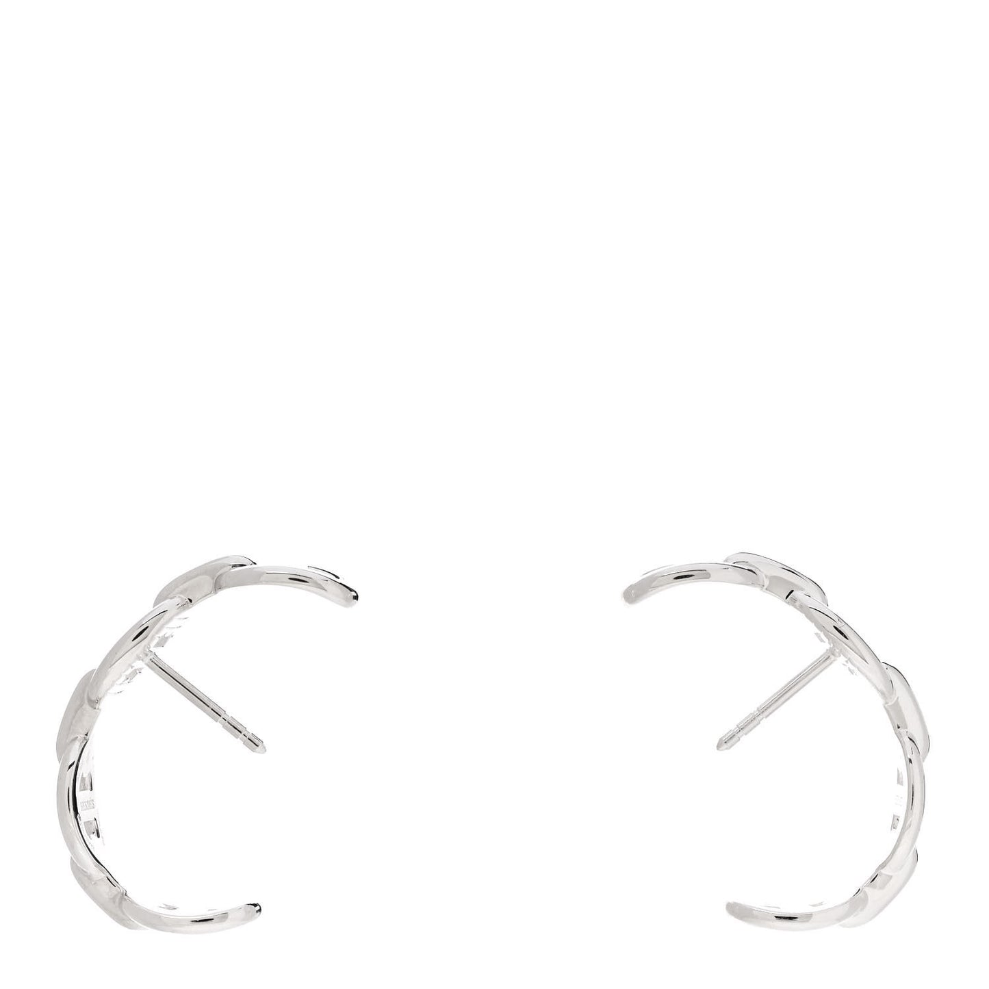 Sterling Silver Chaine D'Ancre Enchainee Climber Earrings