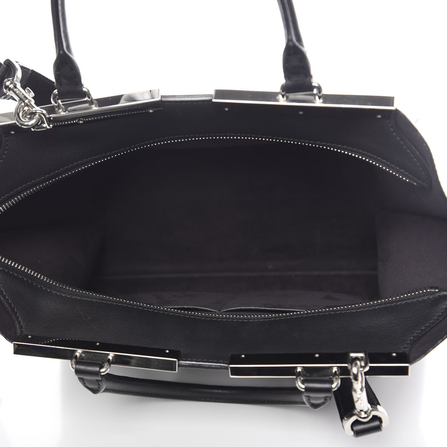 Fendi Vitello Dolce Petite 3jours Tote Black 5 of 12