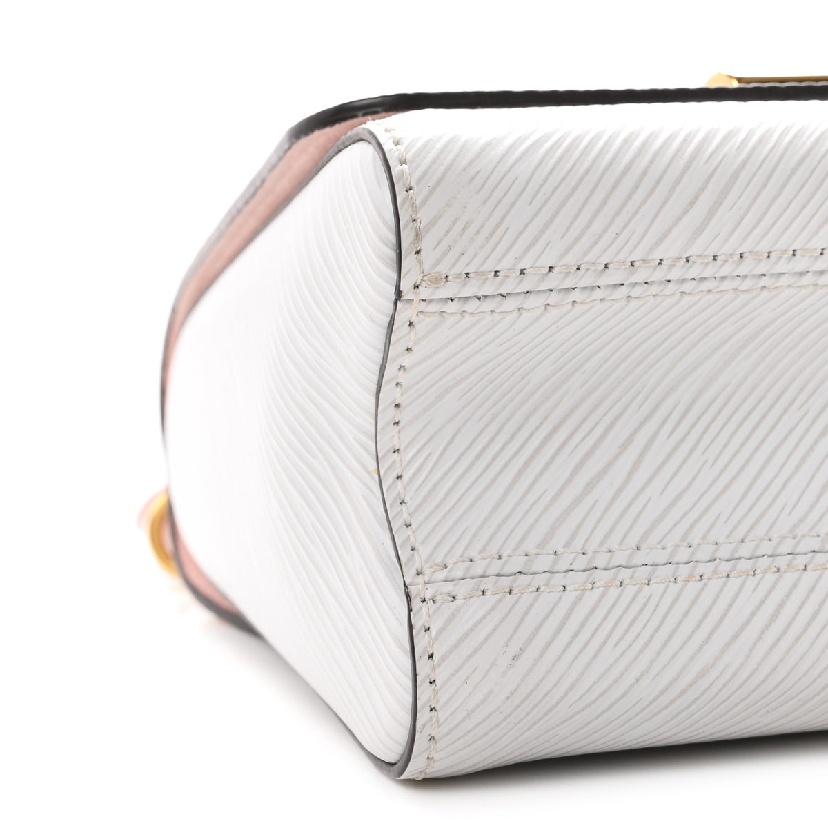 Epi Asnieres Flowers Twist Shoulder Bag PM White