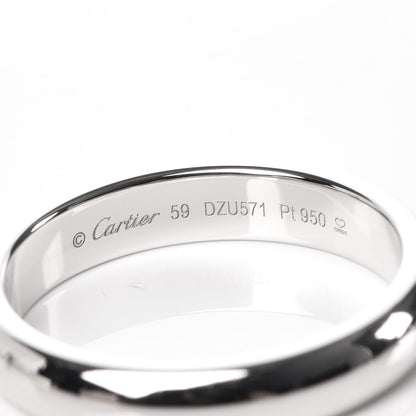 Cartier Platinum 4mm 1895 Wedding Band Ring 59 8.75 4 of 6
