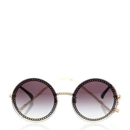 Chanel Round Chain Sunglasses 4245 Gold 3 of 8
