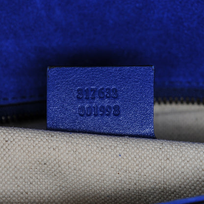 Gucci Patent Large Bright Bit Clutch Deep Zaffiro 7 of 7