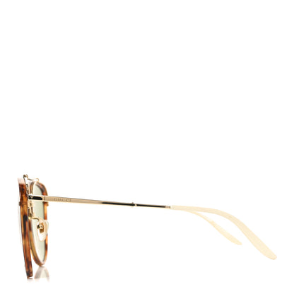 Gucci Aviator Sunglasses GG0672S Havana Gold Green 3 of 7