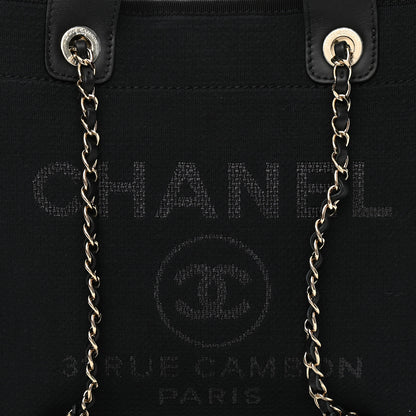 Chanel Mixed Fibers Small Deauville Tote Black 9 of 11