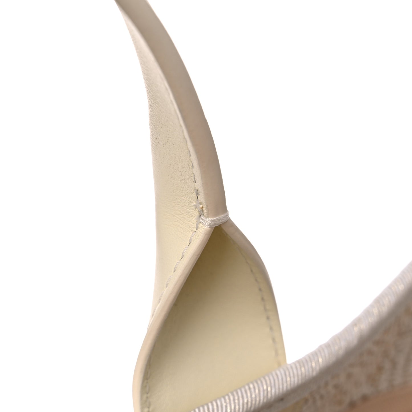 Lurex Boucle Large Deauville Tote White