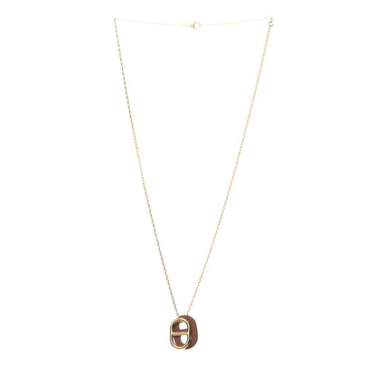 Hermes Swift O'Maillon Pendant Necklace Gold 3 of 5