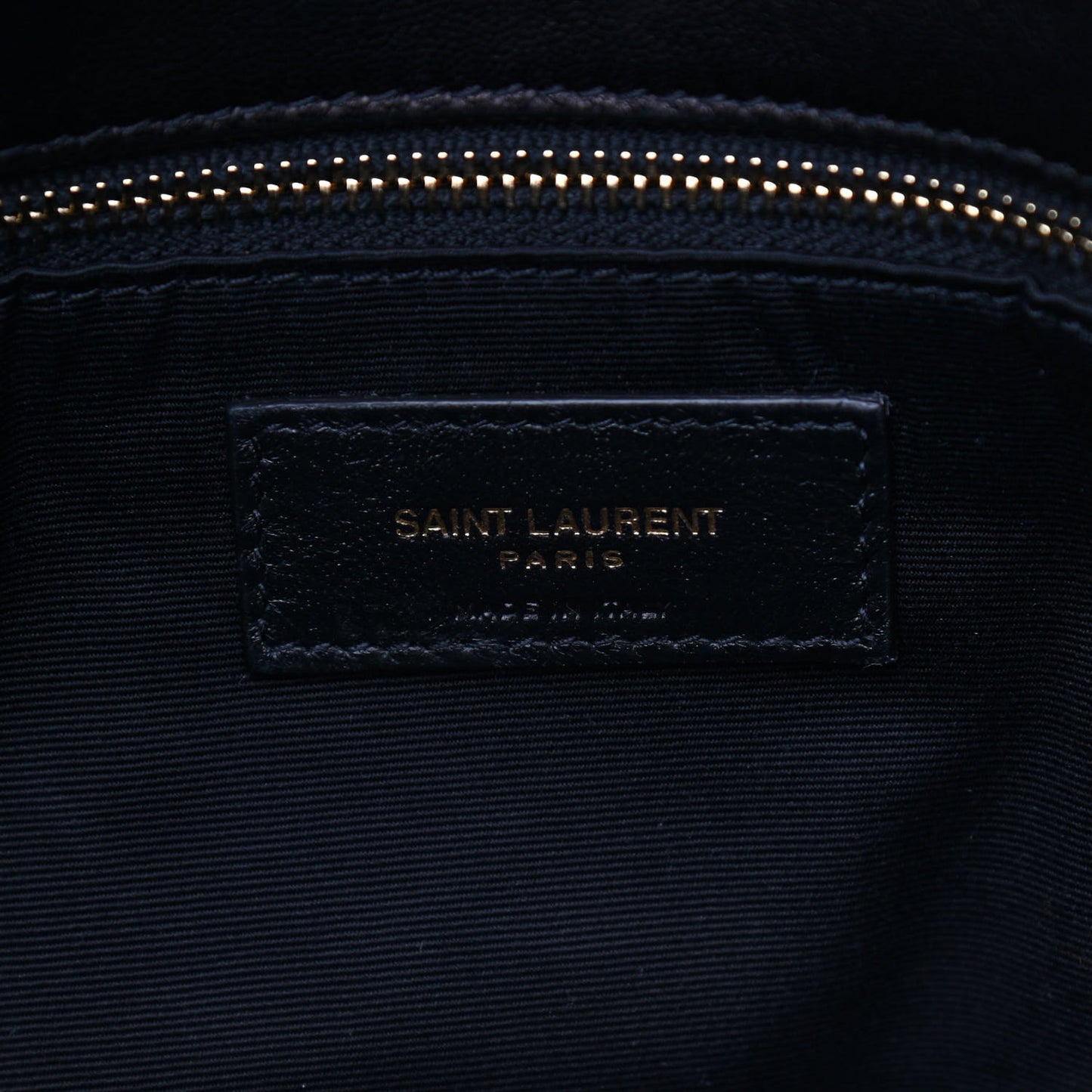 Lambskin Quilted Medium Loulou Puffer Monogram Chain Satchel Black