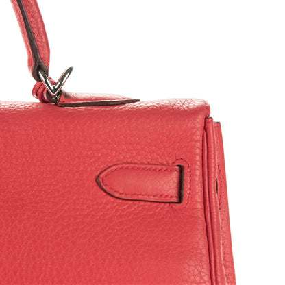 Hermes Taurillon Clemence Kelly Retourne 35 Rose Jaipur 7 of 31