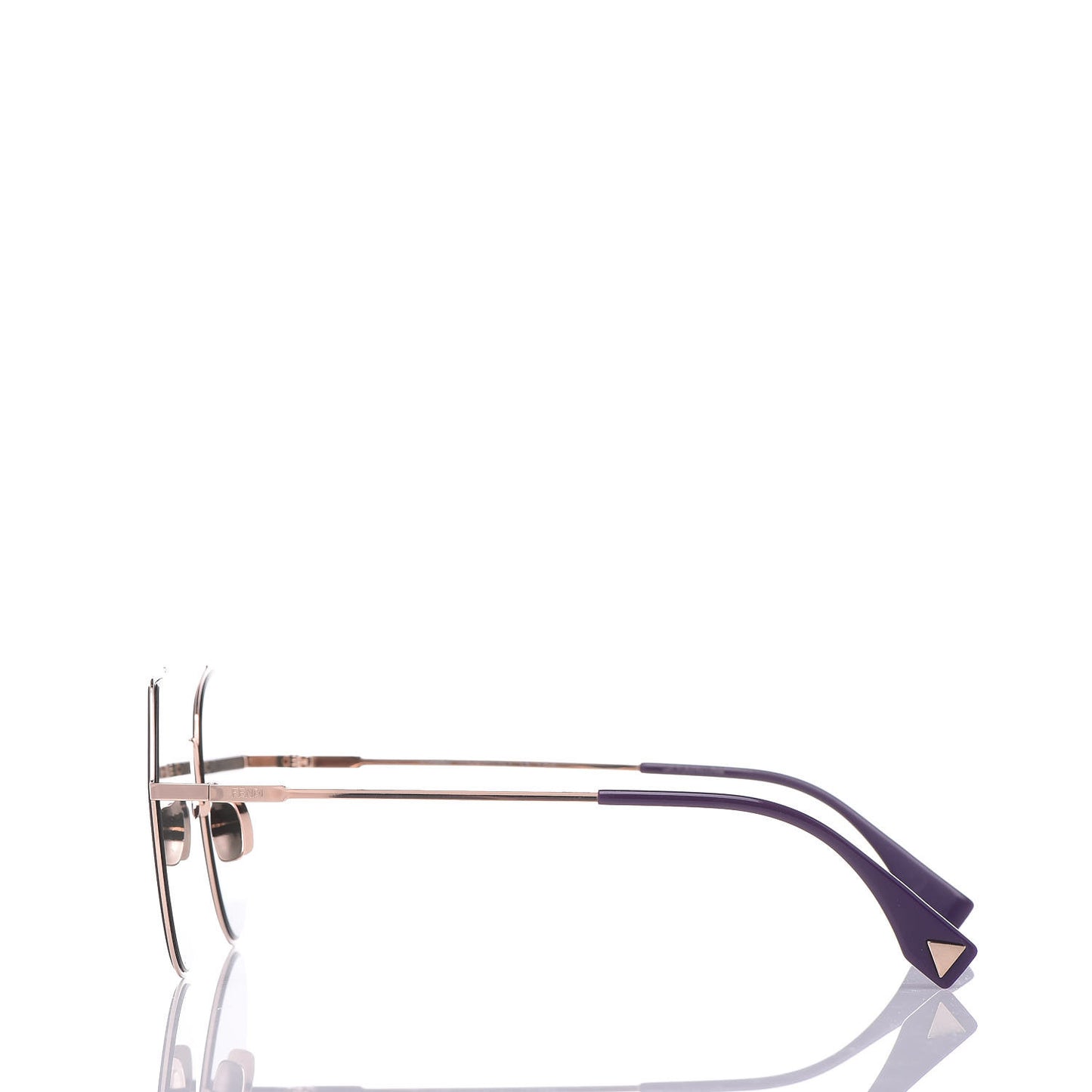 Metal Geometric Sunglasses FF 0194/S Gold
