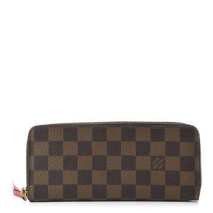 Louis Vuitton Damier Ebene Clemence Wallet Cherry 1 of 11