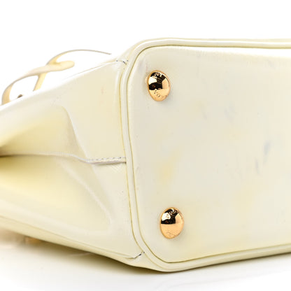 Prada Saffiano Vernice Mini Galleria Double Zip Tote Bianco 10 of 11