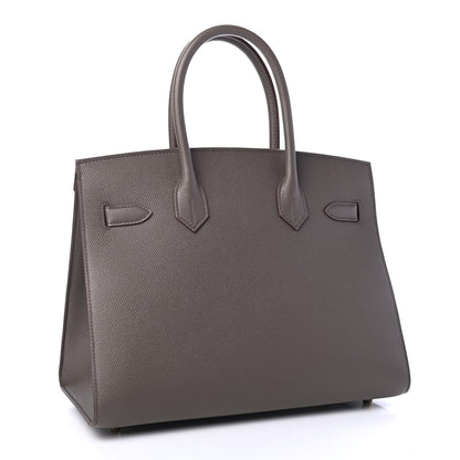 Hermes Epsom Birkin Sellier 30 Etain 3 of 11