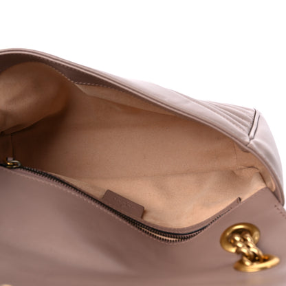 Gucci Calfskin Matelasse Small GG Marmont Shoulder Bag Porcelain Rose 4 of 10