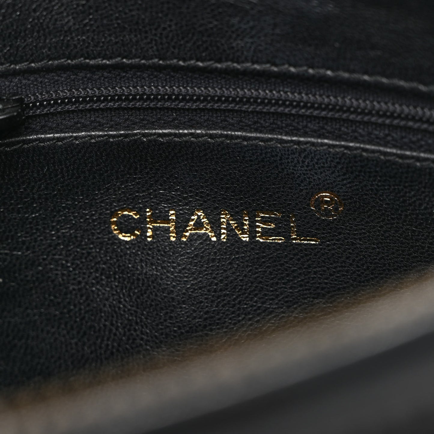 Lambskin Chevron Quilted Tassel Camera Case Black