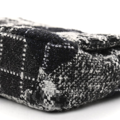 Chanel Tweed Quilted Medium Chanel 19 Flap Black White 10 of 10