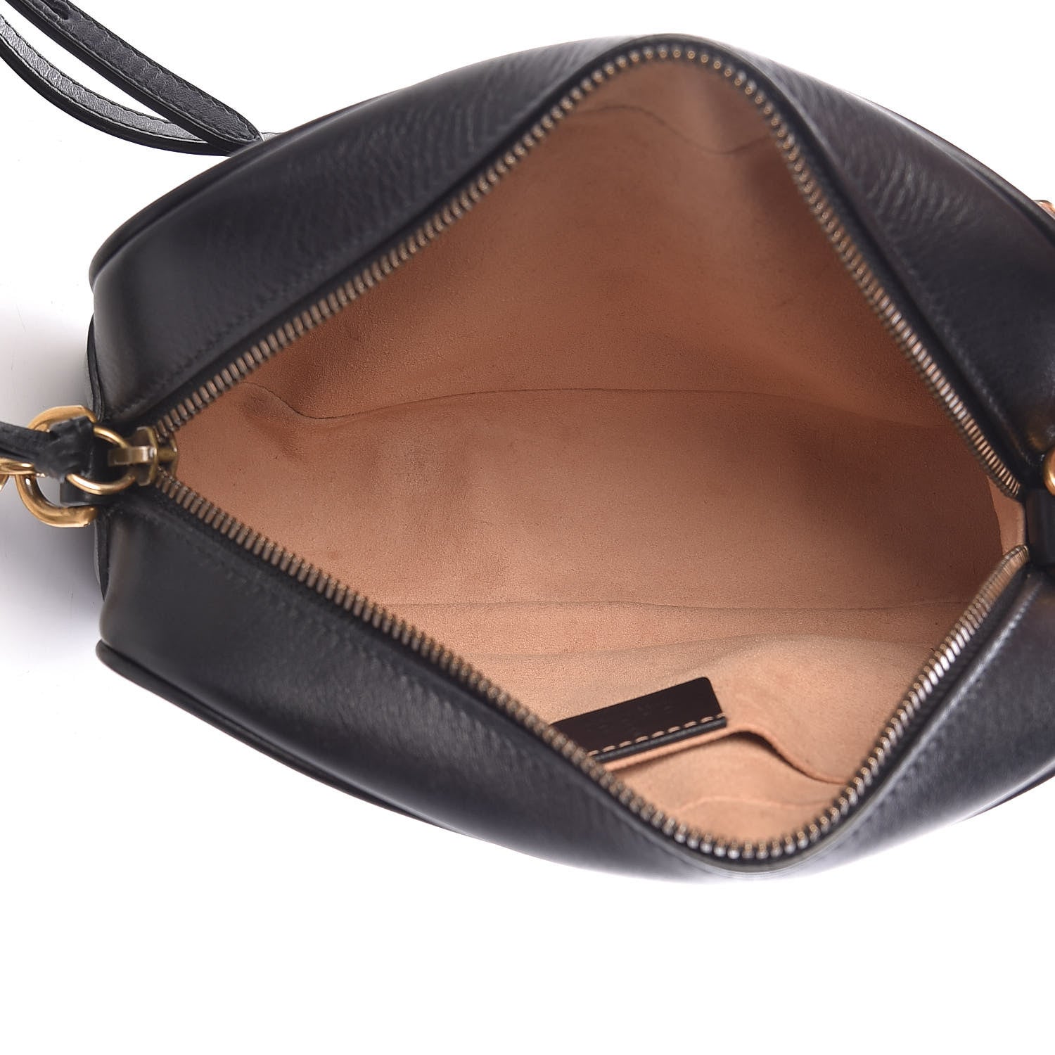 Gucci Calfskin Matelasse Small GG Marmont Chain Shoulder Bag Black 5 of 11