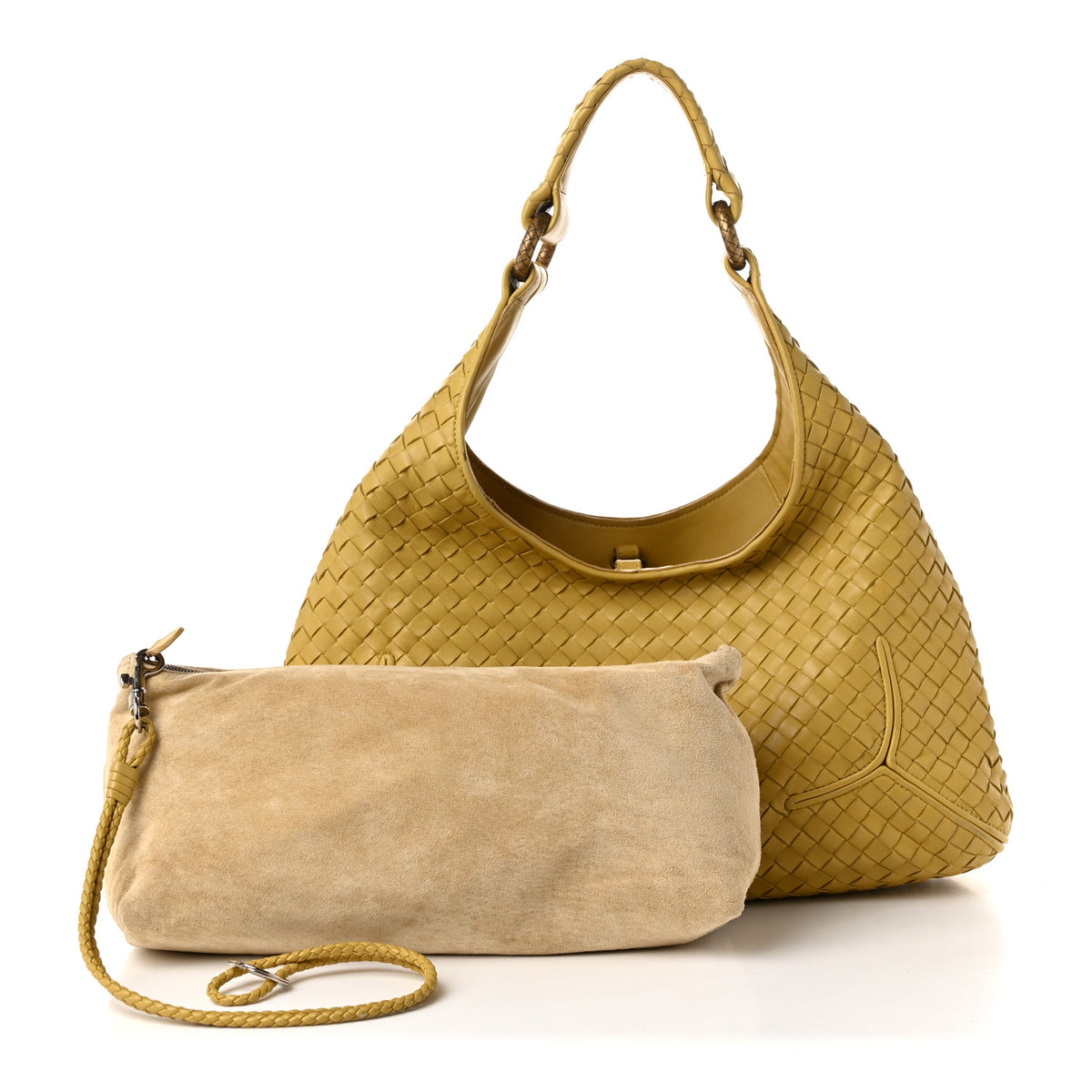 Bottega Veneta Nappa Intrecciato New Ball Hobo Moutarde 4 of 13