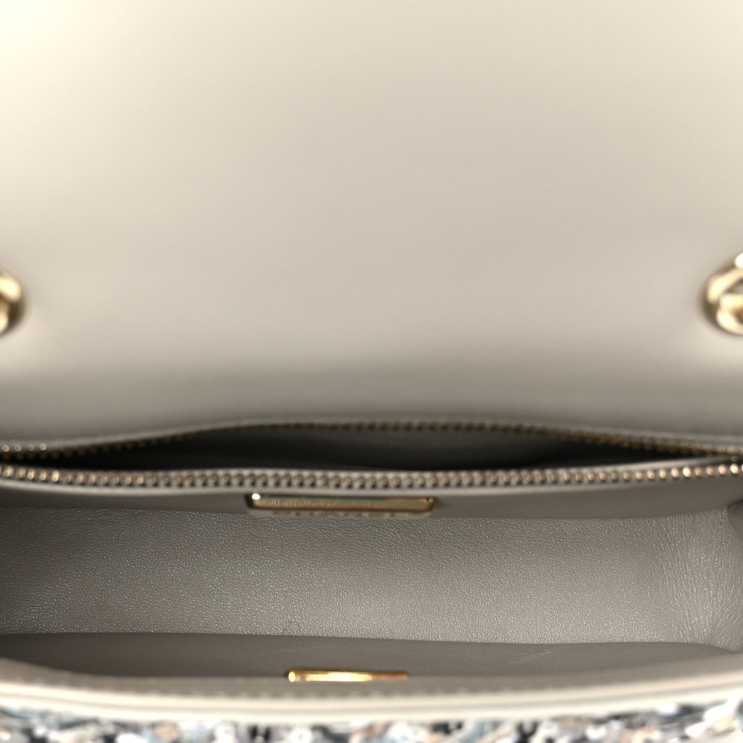 Chanel Sequin Mini Flap Gray Black White Pearly White 5 of 11