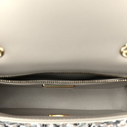 Chanel Sequin Mini Flap Gray Black White Pearly White 5 of 11