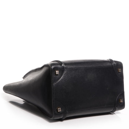 Celine Smooth Calfskin Mini Luggage Black 4 of 9