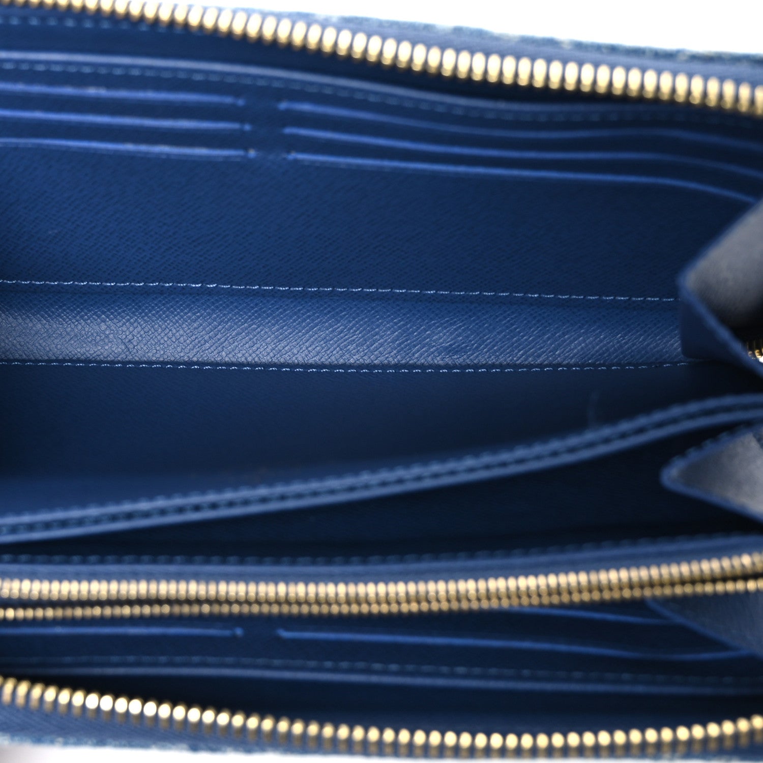 Louis Vuitton Monogram Denim Zippy Wallet NM Blue 5 of 6