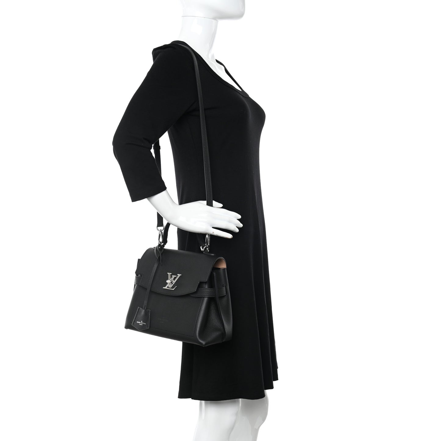 Calfskin Lockme Ever BB Black