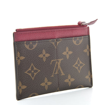 Louis Vuitton Monogram Zipped Card Holder Fuchsia 3 of 6