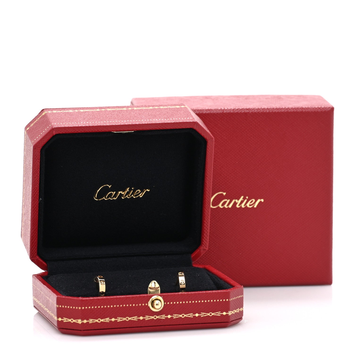 Cartier 18K Yellow Gold Small LOVE Hoop Earrings 5 of 5