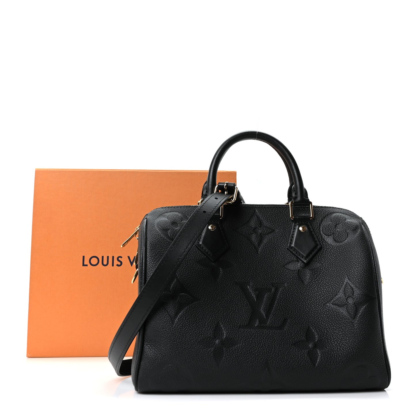 Empreinte Monogram Giant Speedy Bandouliere 25 Black