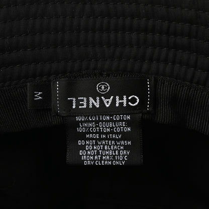 Chanel Cotton CC Bucket Hat M Black 7 of 7
