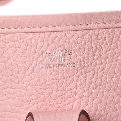 Hermes Taurillon Clemence Evelyne III PM Rose Sakura 8 of 10
