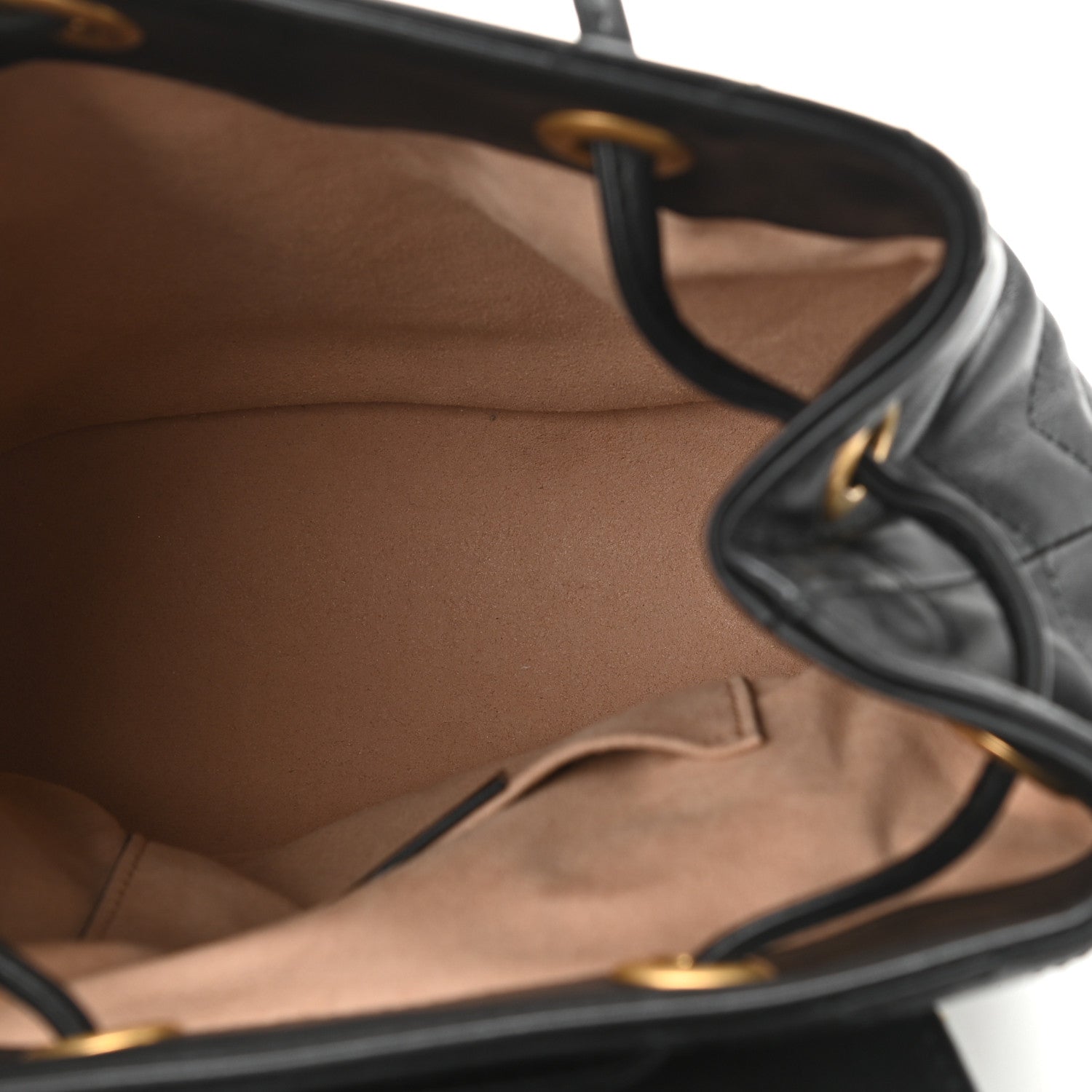 Gucci Calfskin Matelasse GG Marmont Flap Backpack Black 5 of 13