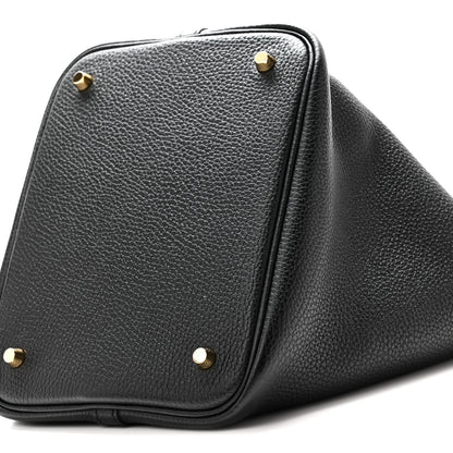 Hermes Taurillon Clemence Picotin Lock 22 MM Black 10 of 10
