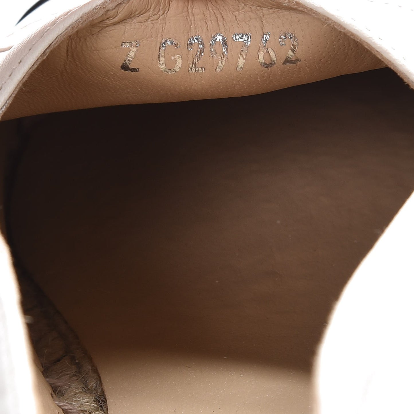 Lambskin CC Espadrilles 38 White Black