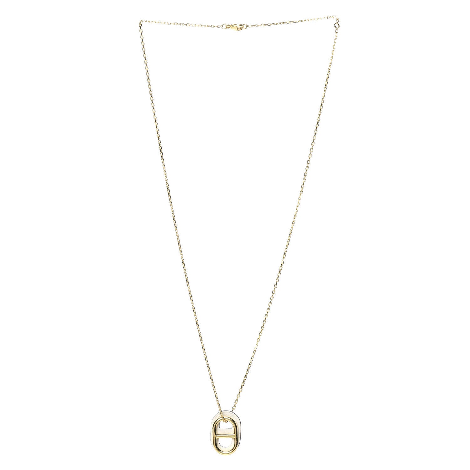 Hermes Swift O'Maillon Pendant Necklace White 3 of 7
