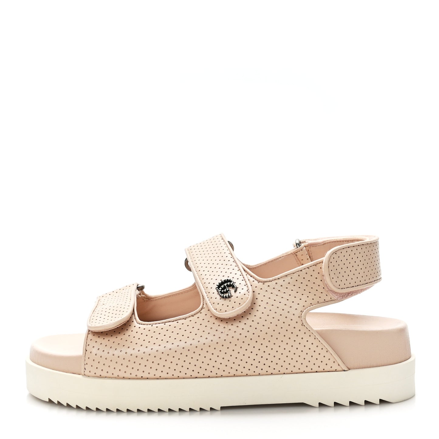 Malaga Kid Mini Double G Perforated Womens Dad Sandals 37 Skin Rose