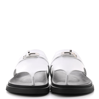Hermes Calfskin Womens Empire Sandals 36 White 2 of 8