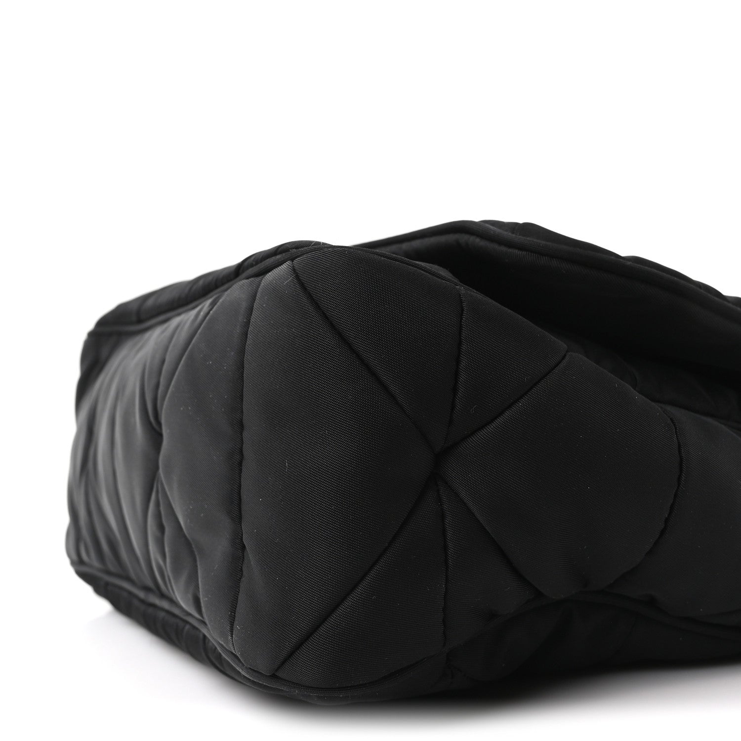 Prada Re-Nylon Quilted Padded Flap Shoulder Bag Black 10 of 10